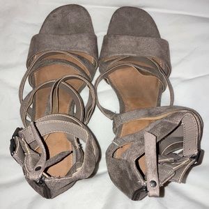 Elegant Taupe Strappy Sandals